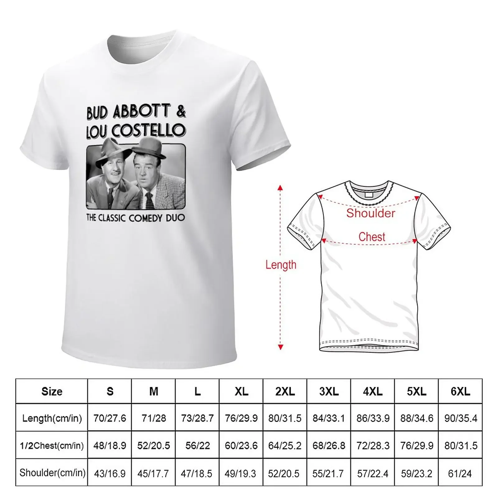 Bud Abbott & Lou Costello T-Shirt heavyweights cute tops workout shirts for men