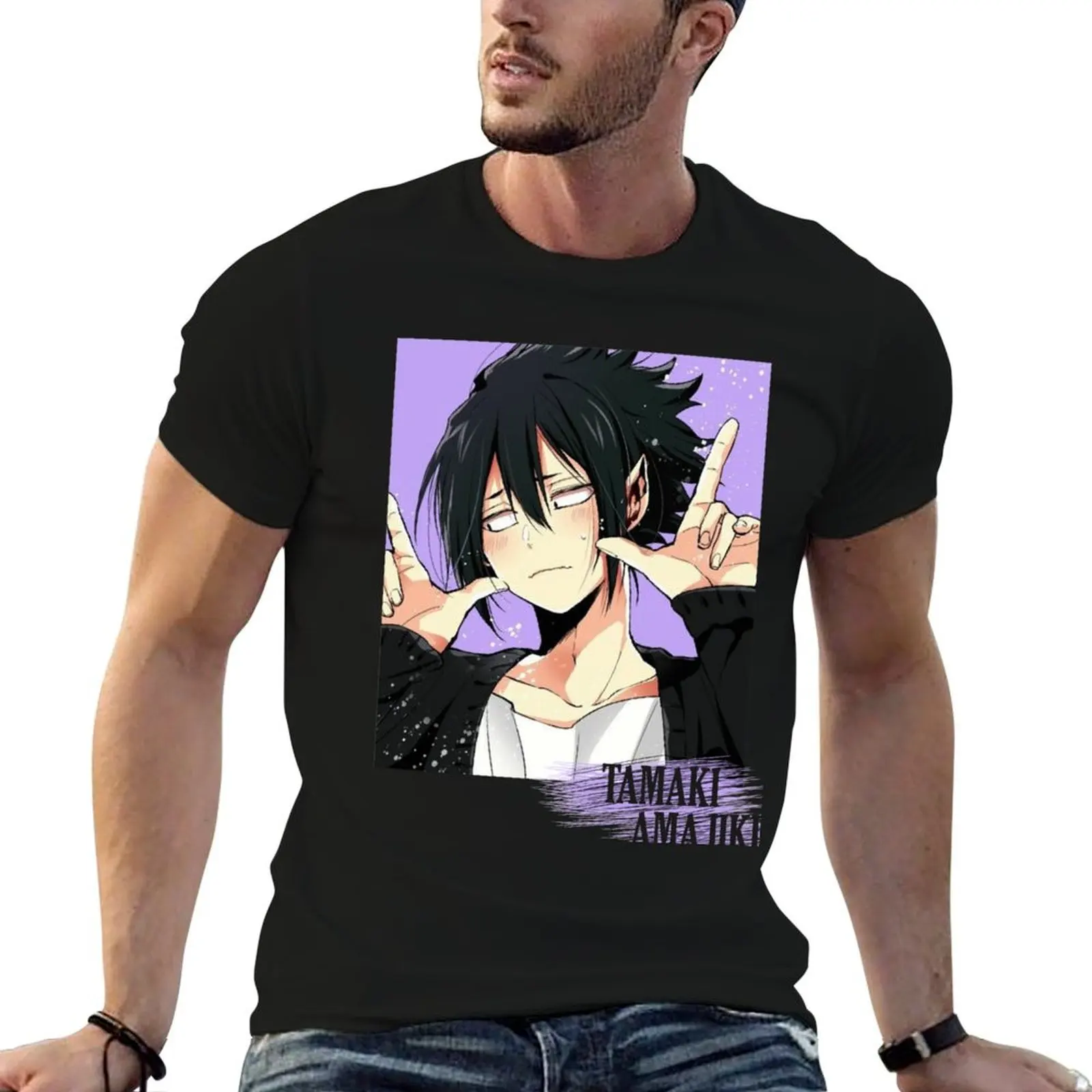 

Tamaki Amajiki T-Shirt man t shirts cotton t shirts for man graphic vintage T-Shirt