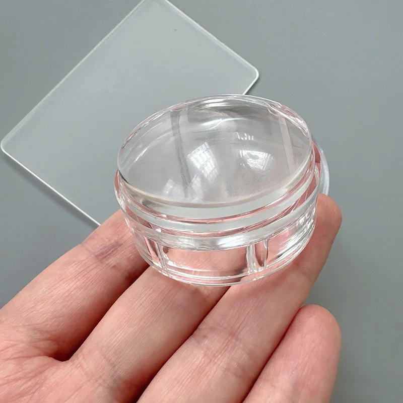 XMQ NAIL ART STAMPER UND SCHRAPER 4,1 CM KOPF SILIKON STEMPELWERKZEUGE – Detail 3