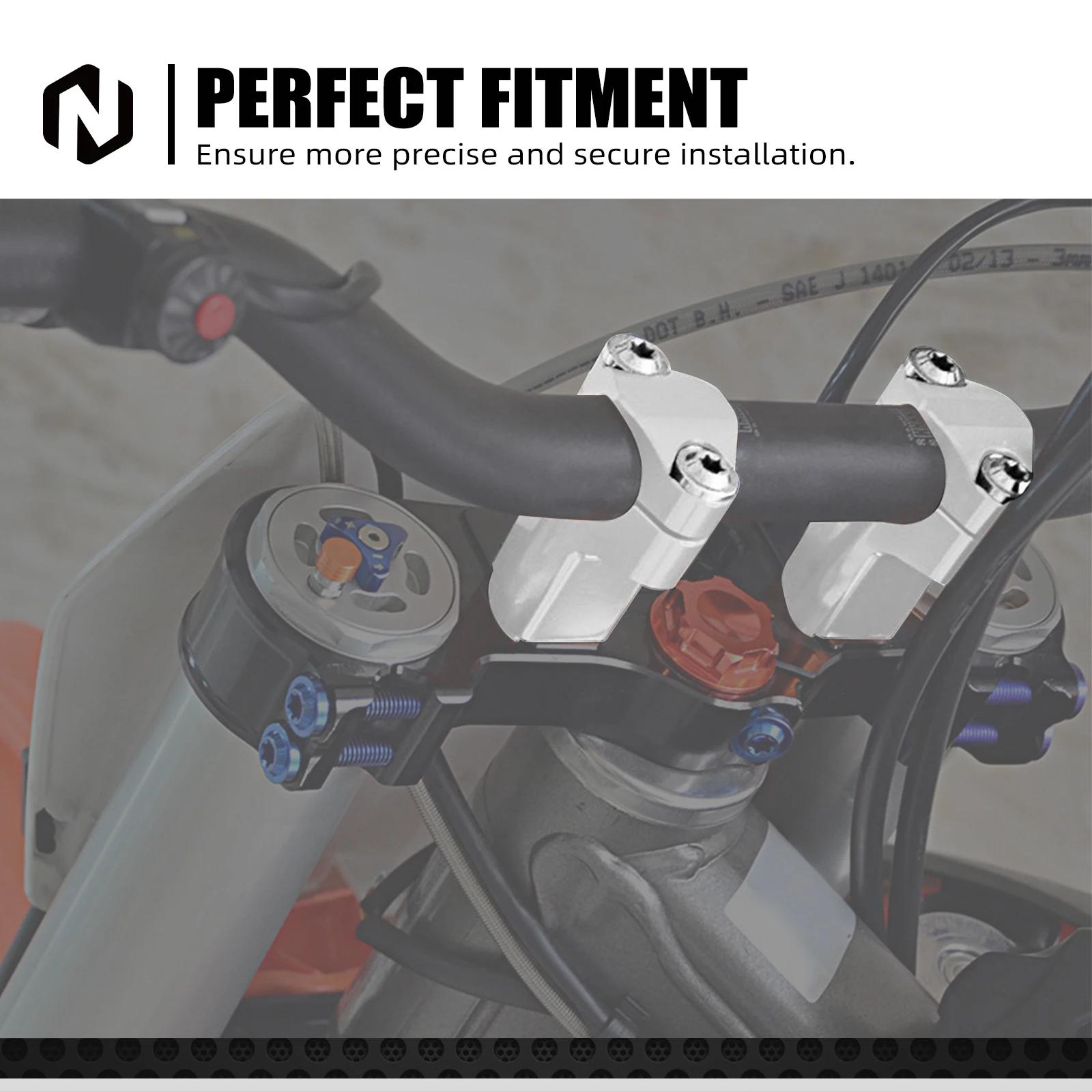 52 mm Lenker-Riser-Stangen-Klemmhalterung für KTM 690 Enduro R SMC 790 890 Adventure 1090 1190 Adventure R 1290 Super Adventure R S T – Detail 9