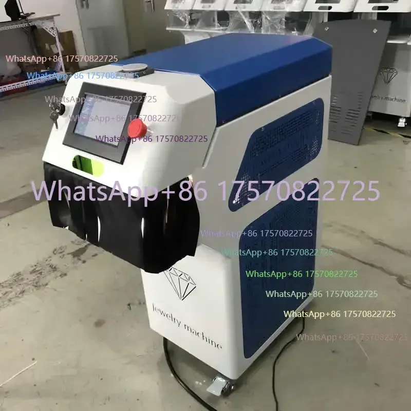 YAG 150J 300W Fiber  Welding Machine Jewelry Spot Welder with CCD Microscope for Gold Silver Chain Ring Pendant Soldering