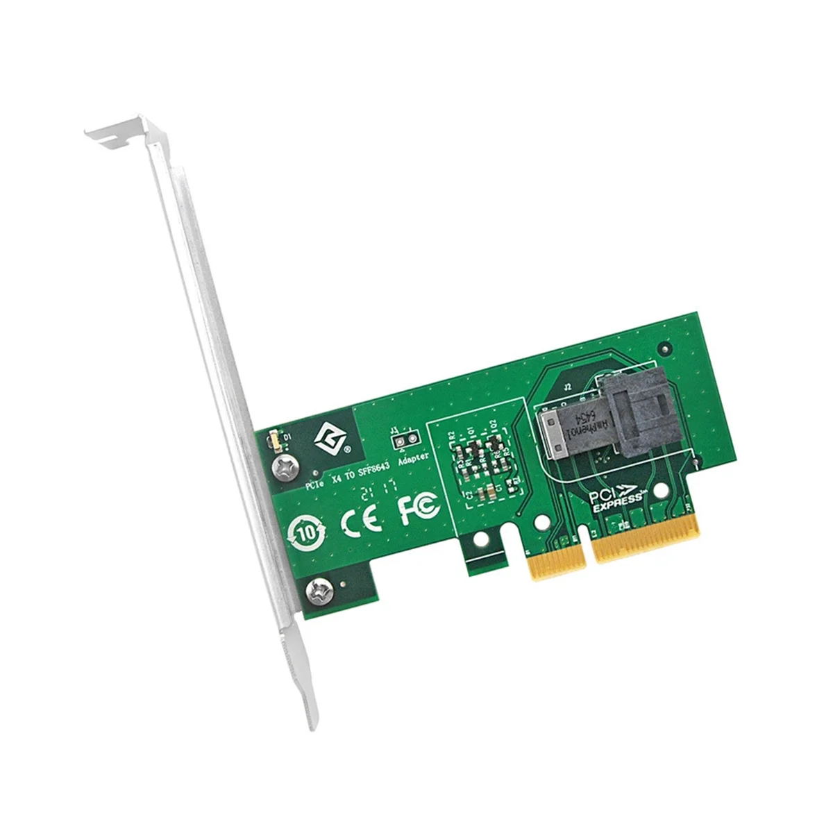 PCIE4.0 X4 для однопортового адаптера, карта памяти FF-8643 U.2 NVMe, плата расширения PCIE4.0, разделенная карта U2, карта адаптера