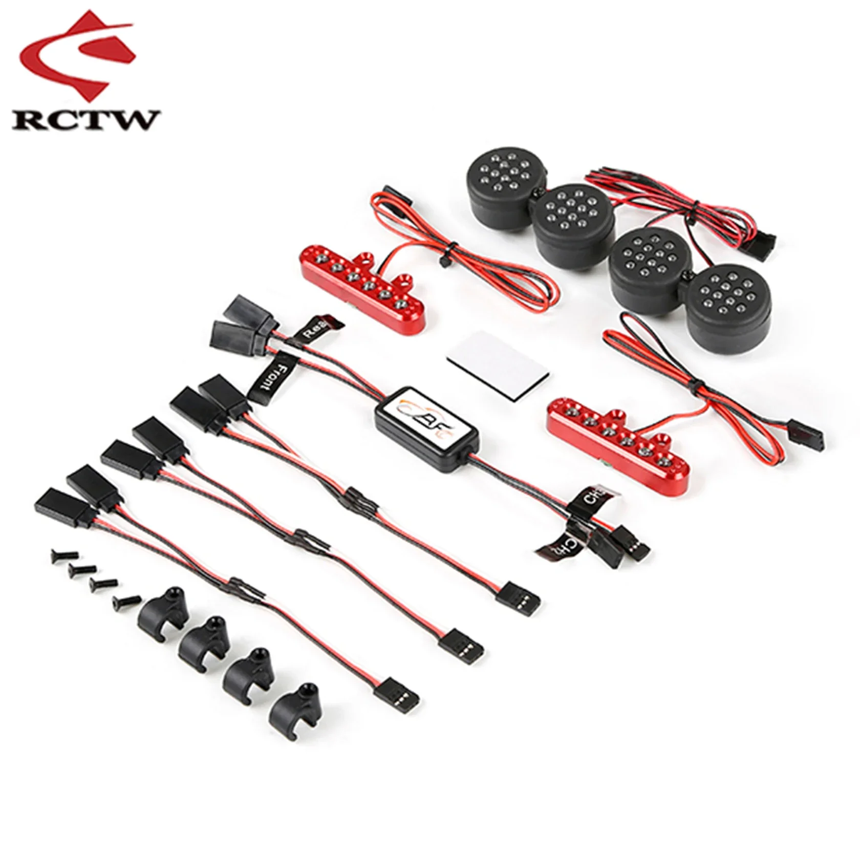 

Rc Car Complete LED Light Kit for 1/5 Losi 5ive-T Rofun Rovan LT Kingmotor X2 Truck Spare Toys Upgrade Parts