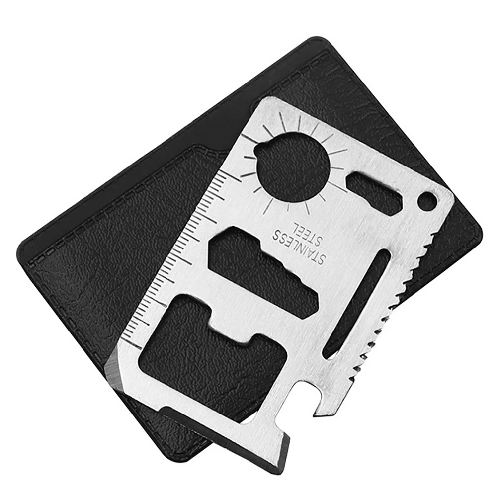 

Pocket Tool Credit Card 11 In 1 Portable Outdoor Camping Survival Multi-Tool Tourism Equipment All In One hunting tool