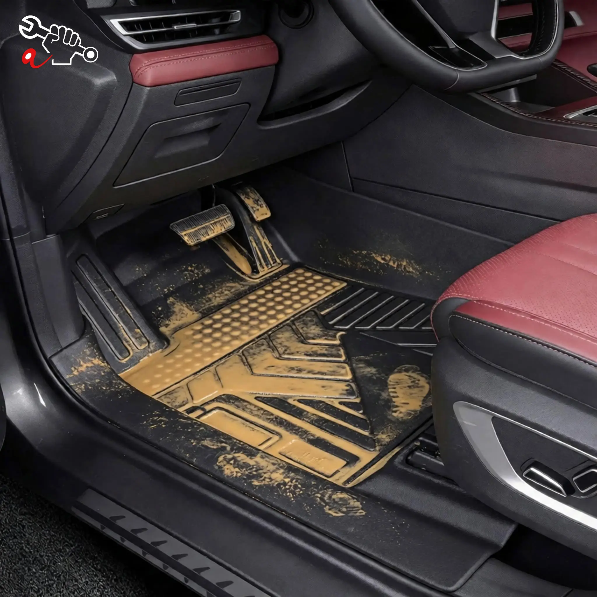 Left-Hand Drive Car Custom Fit Floor Mat For CHANGAN CS75 PLUS 2025 Hanging Accel All-Weather Floor Liner Full Coverage Foot Mat