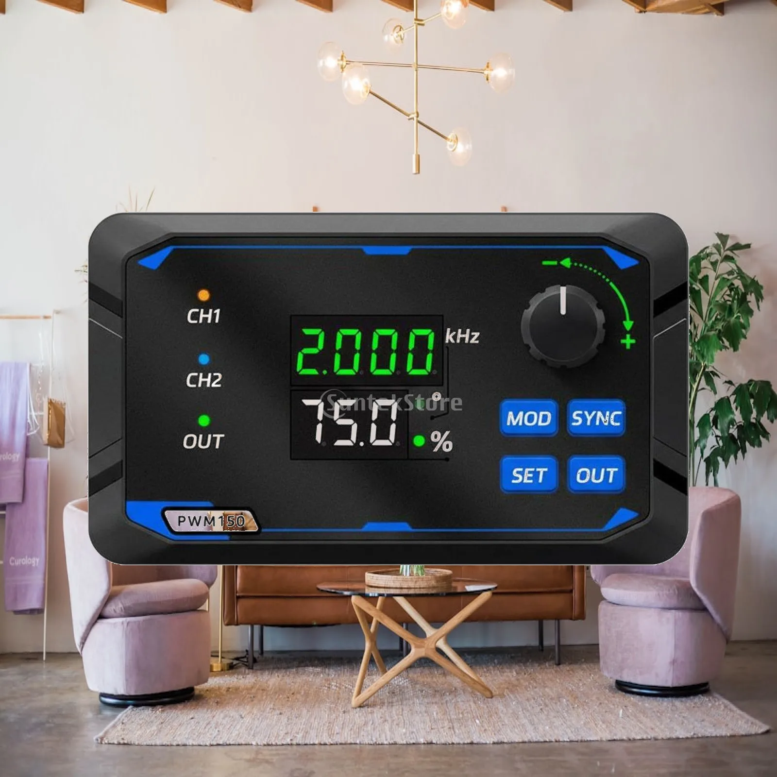 Paired Channel Pulse Width Modulation Generator Digital Display for Workshop