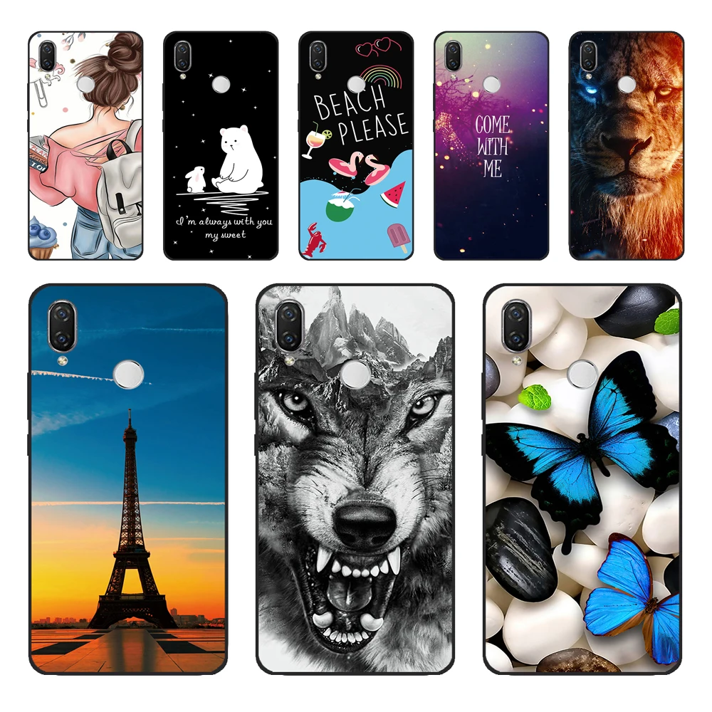 Funda para huawei Nova 3 3i, carcasa trasera de silicona suave de TPU para Huawei Nova3 nova3i huawei nova 3 3i INE-LX2 INE-LX9