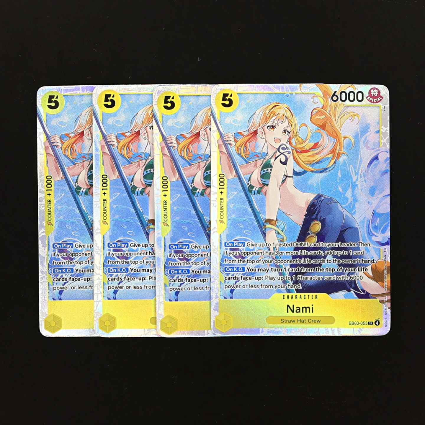 

EB03-053 Nmai SR One Piece TCG OPCG English Normal Play set 5 Cost Yellow Nmai Textured Foil Card Anime Collectible Cards