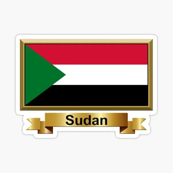 

SD Sudanese Flag Map Cool Car Decal for Van Motorcycle Truck Window Laptop Wall Waterproof Scratch Resistant Decor Accessories