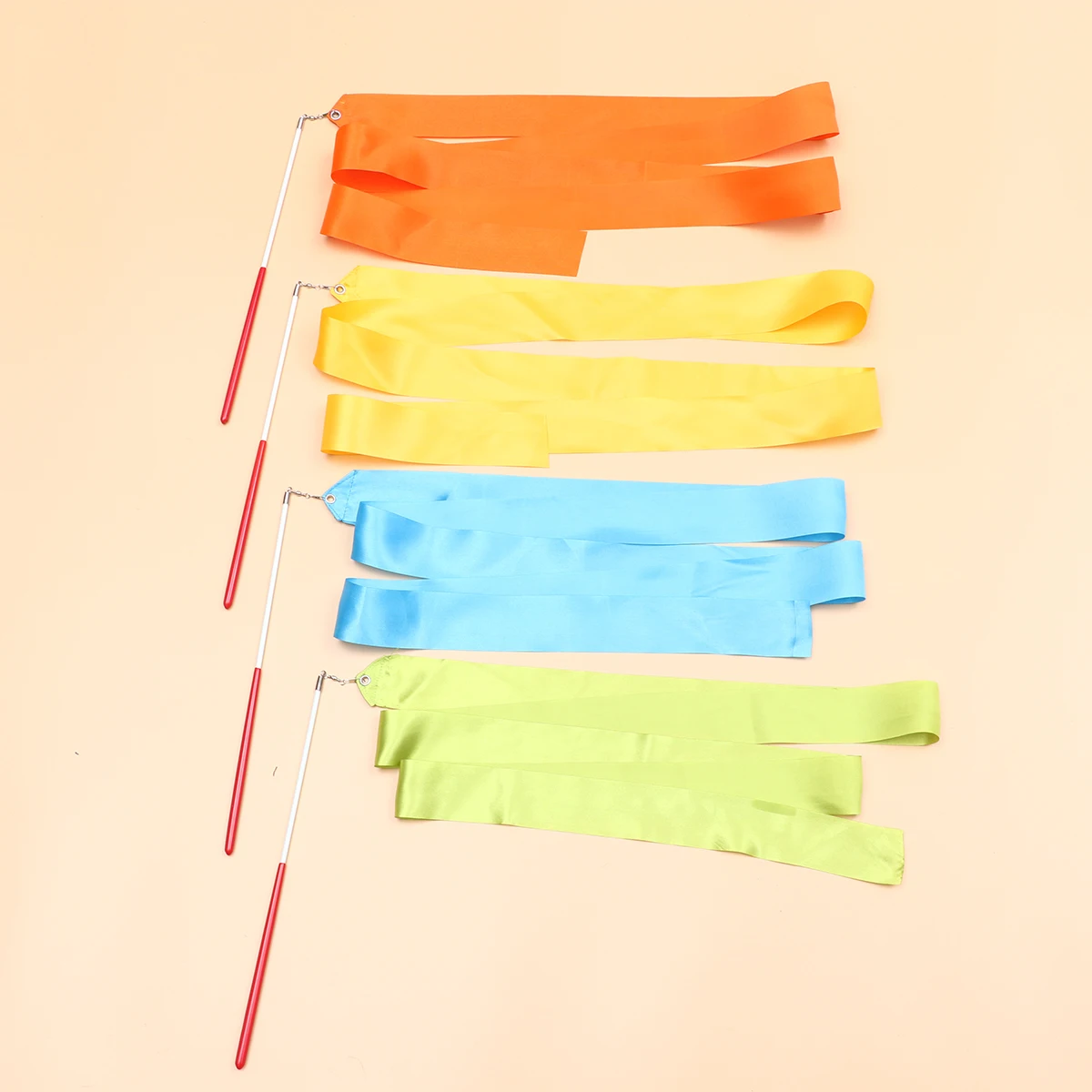 

8Pcs Eye-Catching Gymnastics Ribbon Dancing Streamers Colorful Training Equipment for Kids Performance Activities
