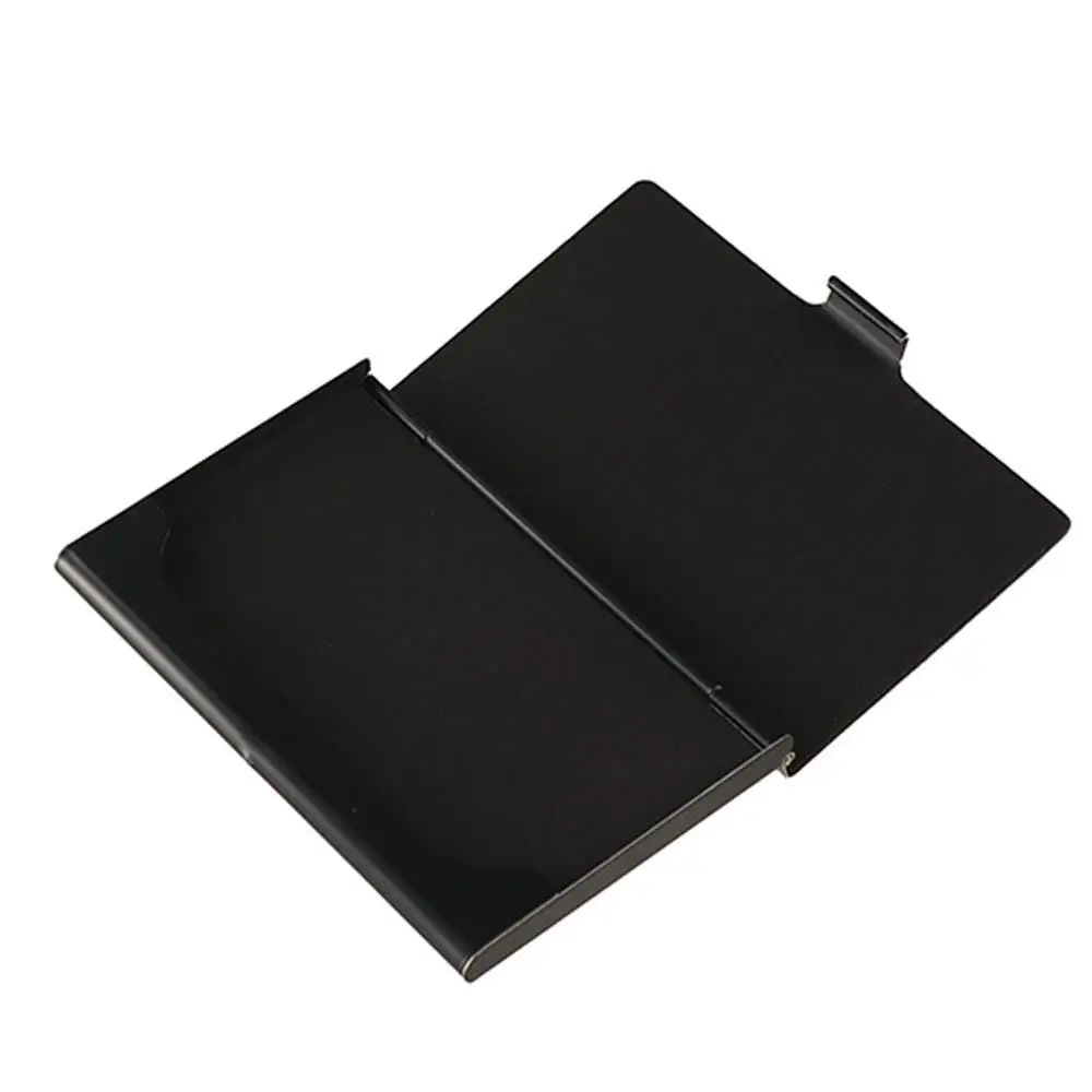 Display Stander Stainless Steel Desktop Storage ID Credit Card Holder Business Card Holder Cards Container Cards Storage Case