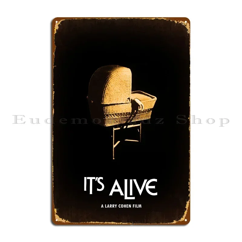 Pancarte métallique « It's Alive » pour Cave, Cinéma, Garage – Affiche en étain rouillé imprimée
