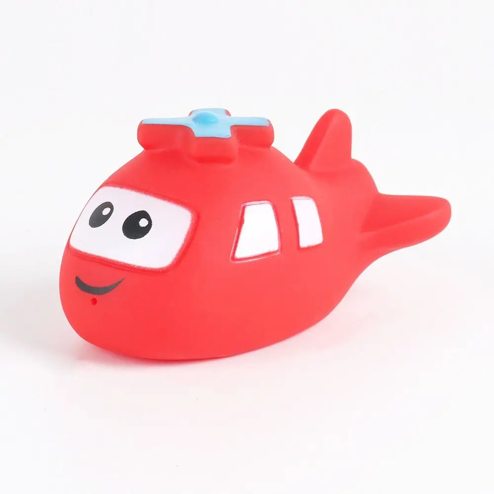 Cadeaux drôles bateau avion bébé bain flotteur presser transport natation eau jouets PVC dessin animé bain cadeau