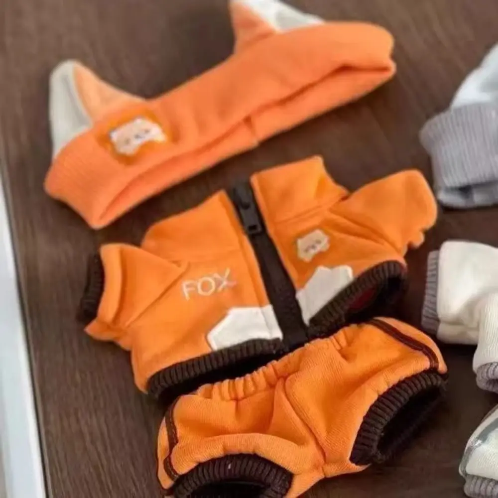 

Hoodie 20cm Plush Toy Clothes Baseball Hat Set Shoulder Strap Cotton Doll Clothes Clothing Overalls Plush Toy Clothes