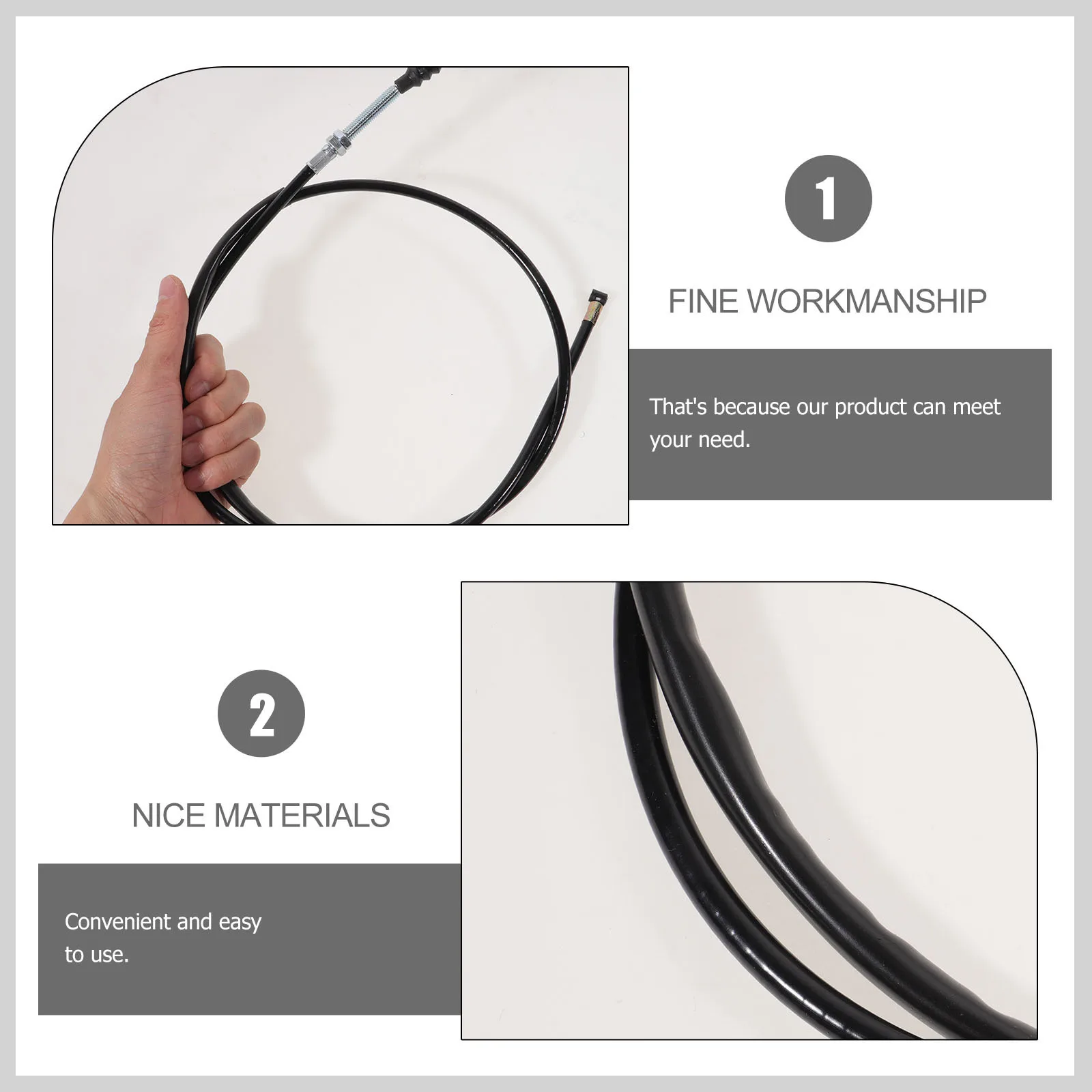 

Motorcycle Accessory Clutch Cable 125 150 250cc Atv Scooter Easy Install Precise Design Comfortable Ride Throttle Cable