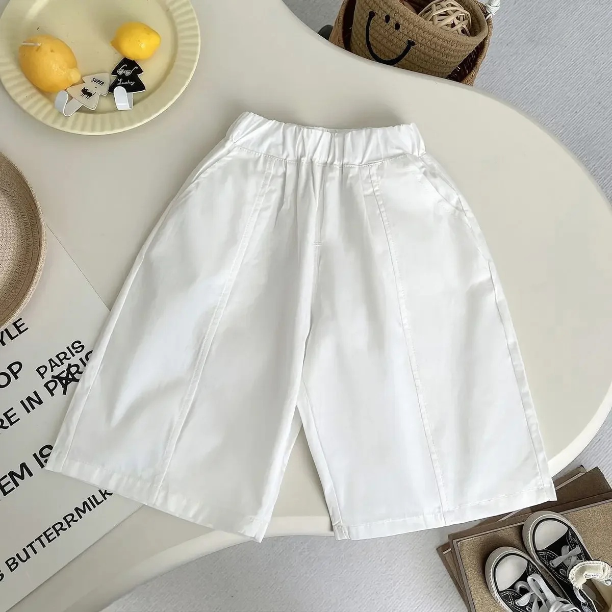 

Children's Summer Set Fashion 2026 New Boys' Short sleeved Knitted Polo Shirt+Casual Pants Two piece Set