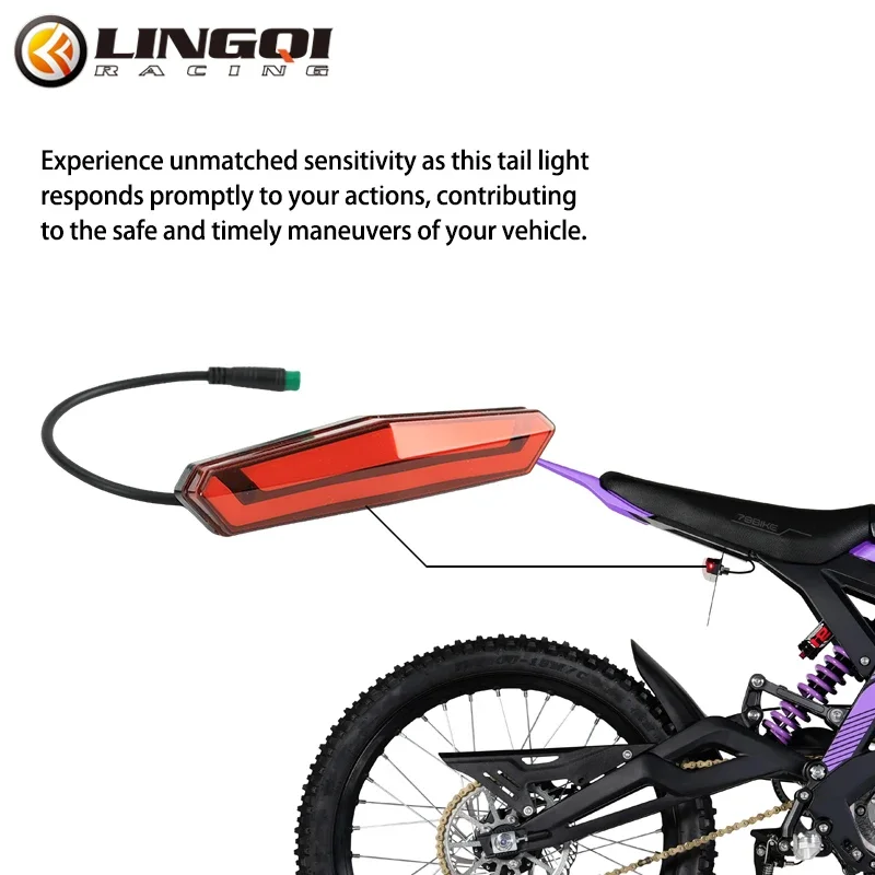 Dirt Pit Bikes Accessories Tools PC PE Tail Light Universal For 79 Bike Motorcycle High Quality Rear Brake Lights Motocross Part