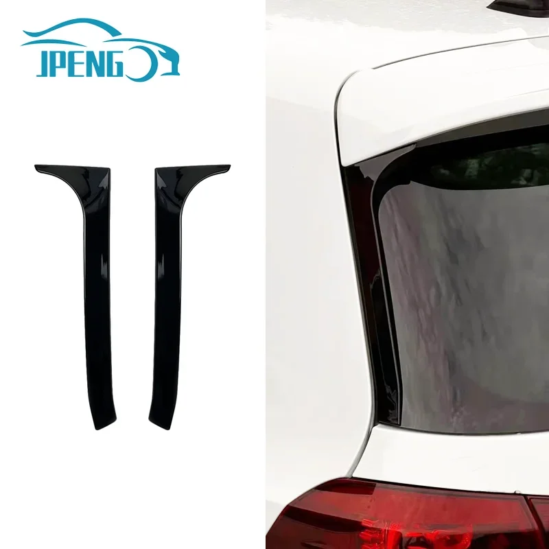 For VW Golf 6 MK6 GTI R GTD Standard 2008-2013 Glossy Black Rear Window Side Trunk Spoiler Canard Canards Splitter Accessories