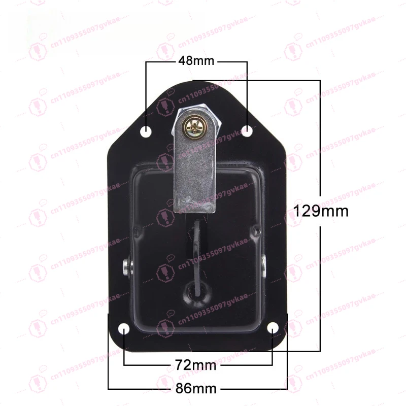 Diesel Generator Door Lock 187 Square Triangular Door Lock, Generator Set Parts 129 * 86MM