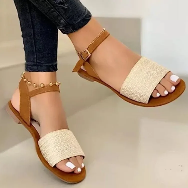 Flat Women Sandals 2023 Summer Cross Strap Sandals Fashion Open Toe Elegant Women Shoes Comfortable Sexy Sandals Women