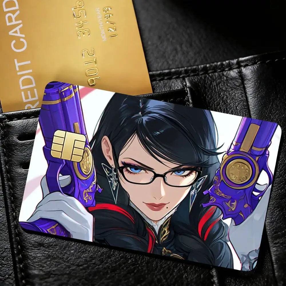 Game B-Bayonetta Sticker Decoration Creative Bank Card Bus Metro Waterproof Sticker