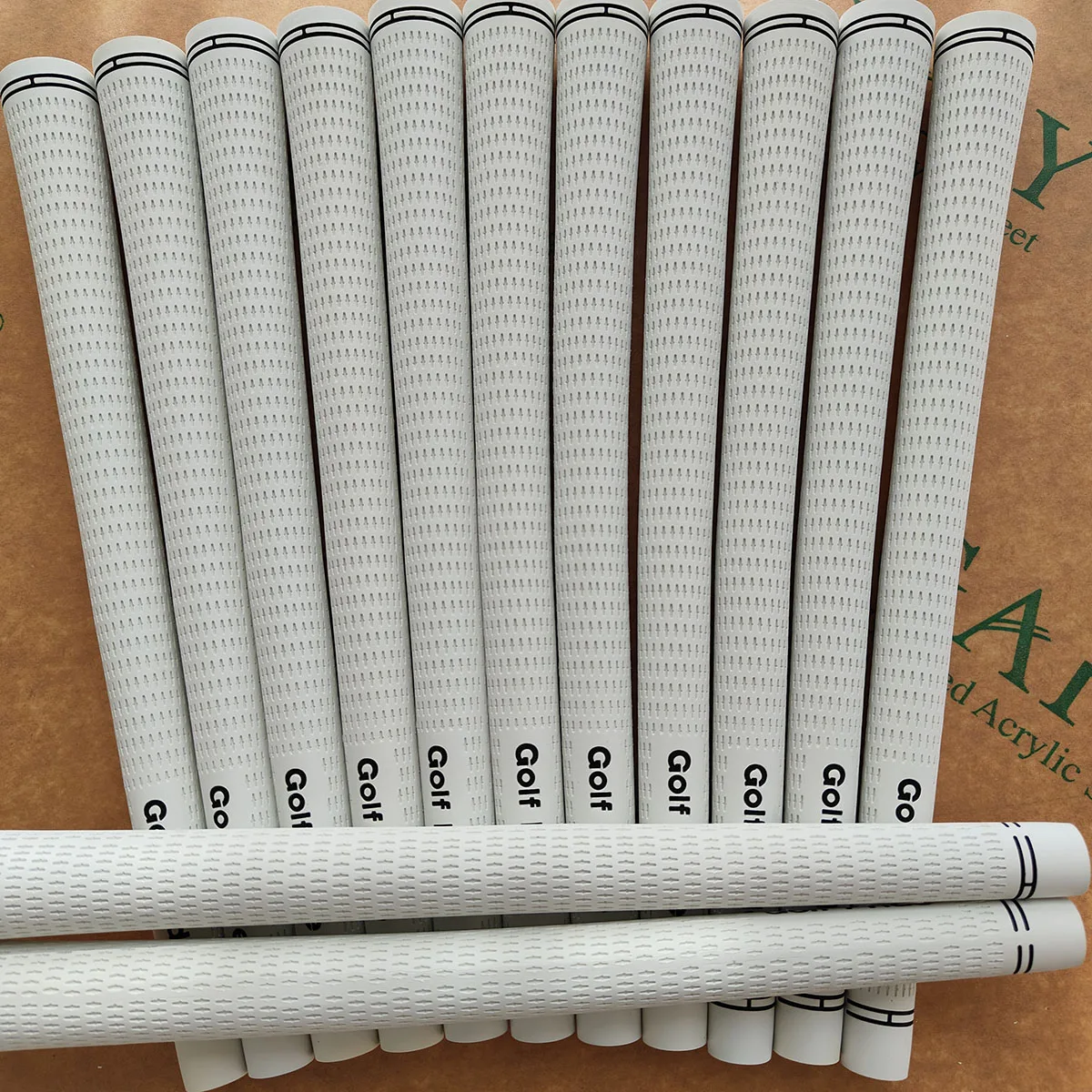 

13pcs Golf Club Grips Classic Cross Pattern Grip Irons and Woods 5/10Pcs Undersize Standard Wear-resistant Non-slip White Black