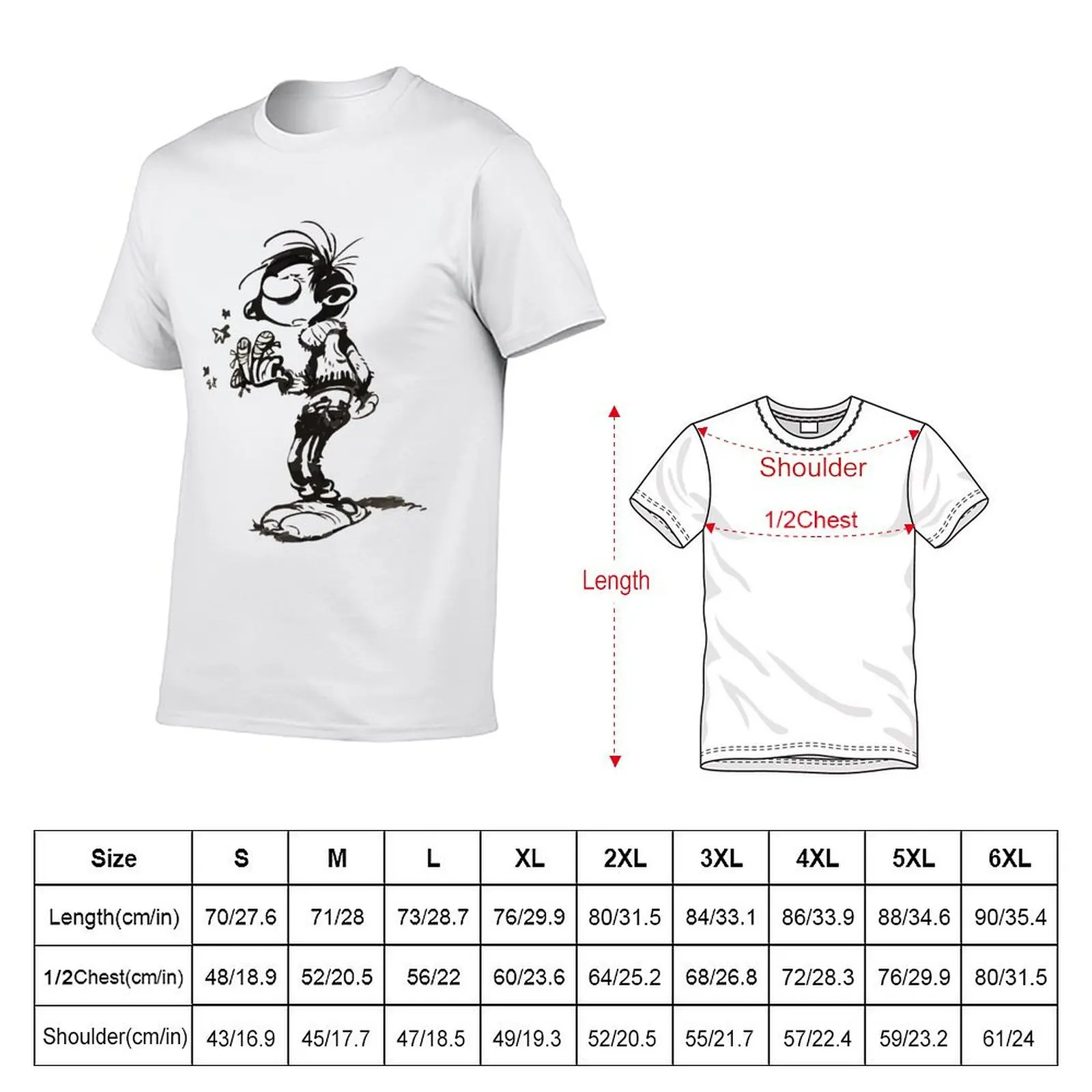 Gaston Goof Bandage T-Shirt Labor Work Casual T-Shirt