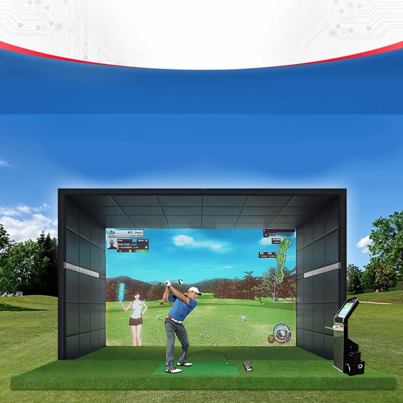 Pantalla de proyección 3D P6, sistema de simulador de Golf para interior y hogar Virtual, conjunto completo de Corea para uso doméstico