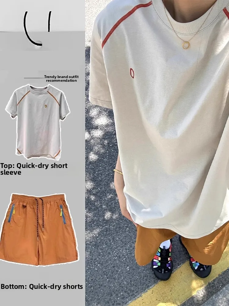 

Women's Summer Ice Skin Cycling T-irt Qui Dry Cool Feeling Loose ort Sve Sport Top for Outdoor Riding Training