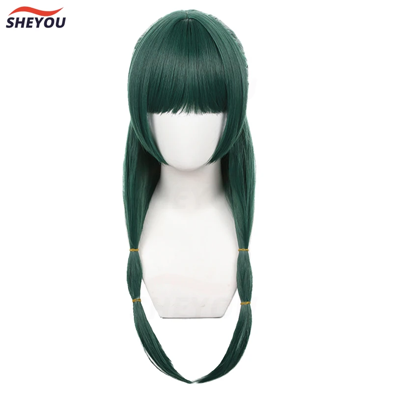 Maomao Cosplay Wig Anime Kusuriya no Hitorigoto The Apothecary Diaries Long Green Heat Resistant Synthetic Hair Wigs + Wig Cap