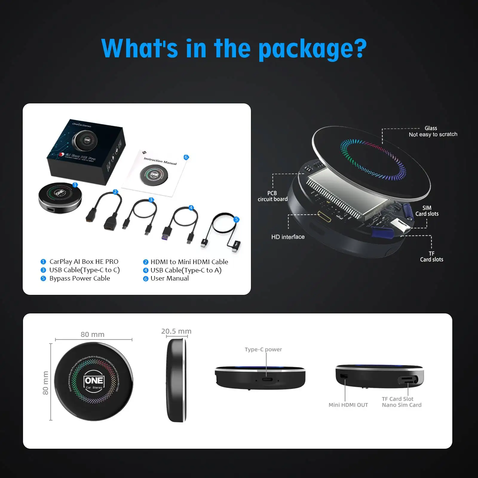 OneCarStereo クラウドSIM ONE AI Box android