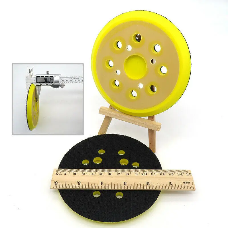 5Inch 125mm 8 Holes Sanding Pad Hook & Loop Backing Plate Polishing Disc Replacement For Most Air Grinders Orbital Sander Parts