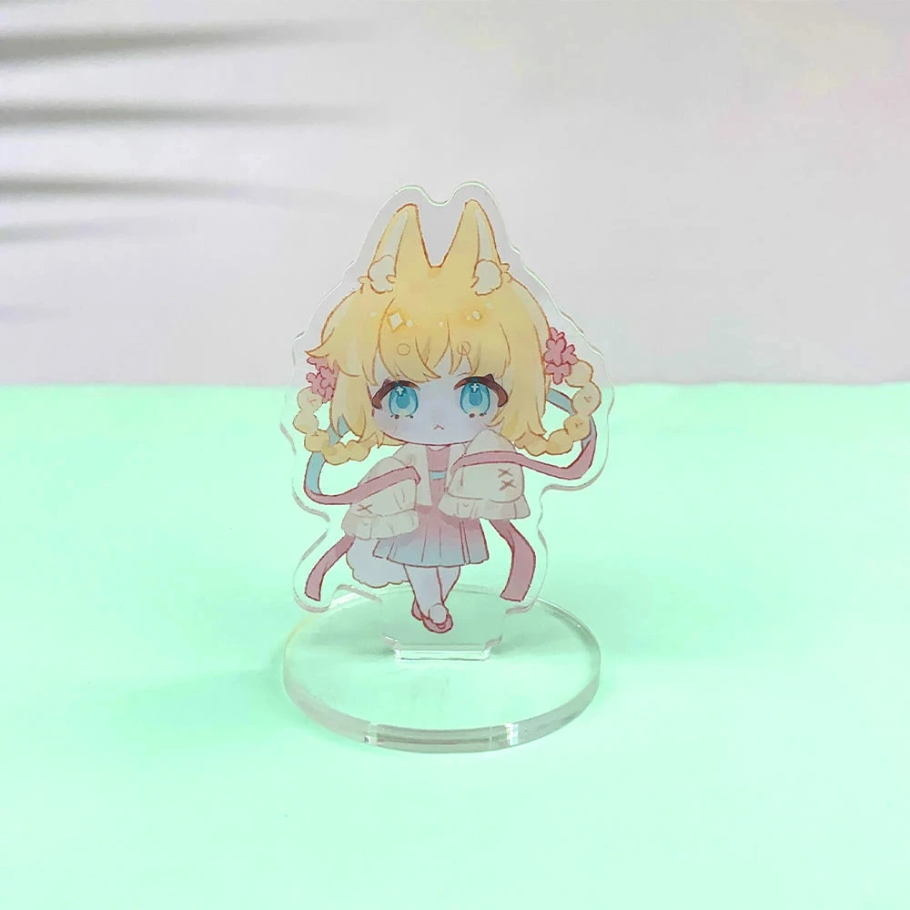 Custom Rainbow Acrylic Stand Personalized Anime Cartoon Character standing Transparent double sided Printing Photo Standees