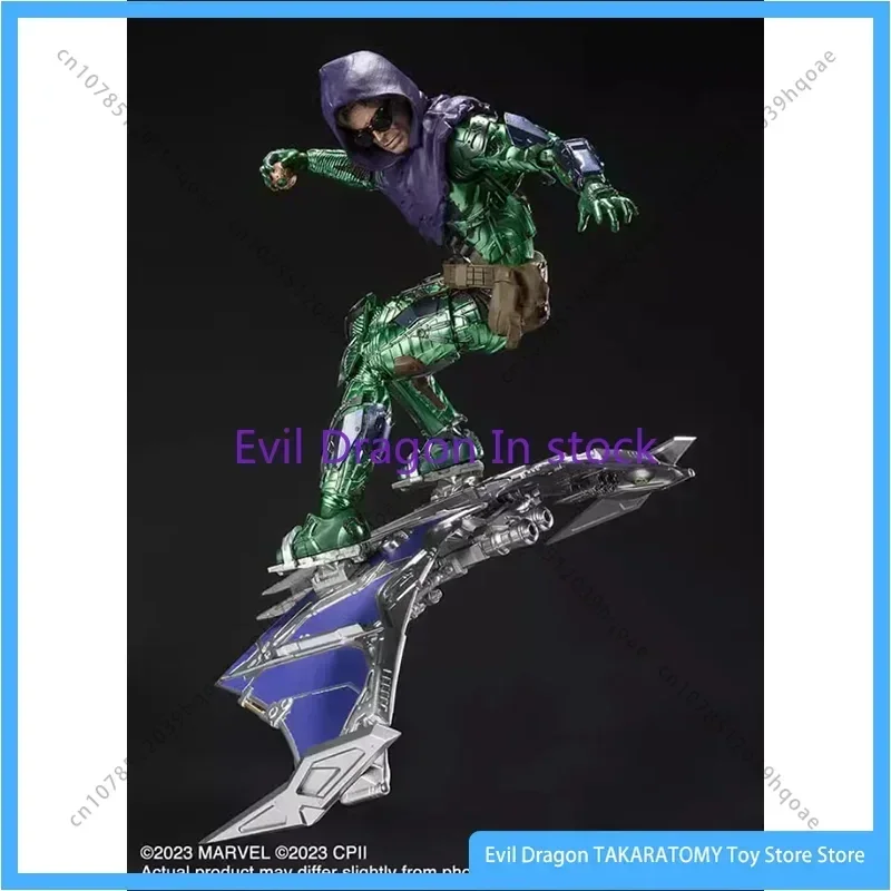 

Bandai Original Spider-Man: Homeless Anime Figure SHF Green Goblin Action Figure Toy Kids Gift Collectible Model Doll