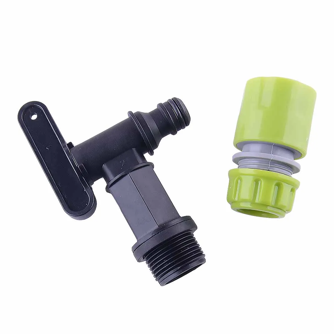 1 Set Garden Water Butt Tap Hose Quick Click Connector Adapter Thread 3/4 inch BSP High Quality New