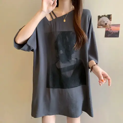 Graphic Woman Tops Summer Outfit T Shirt for Women Alo Goth Clothing Female Korean Popular Clothes Cheap 2025 High Quality Y2k