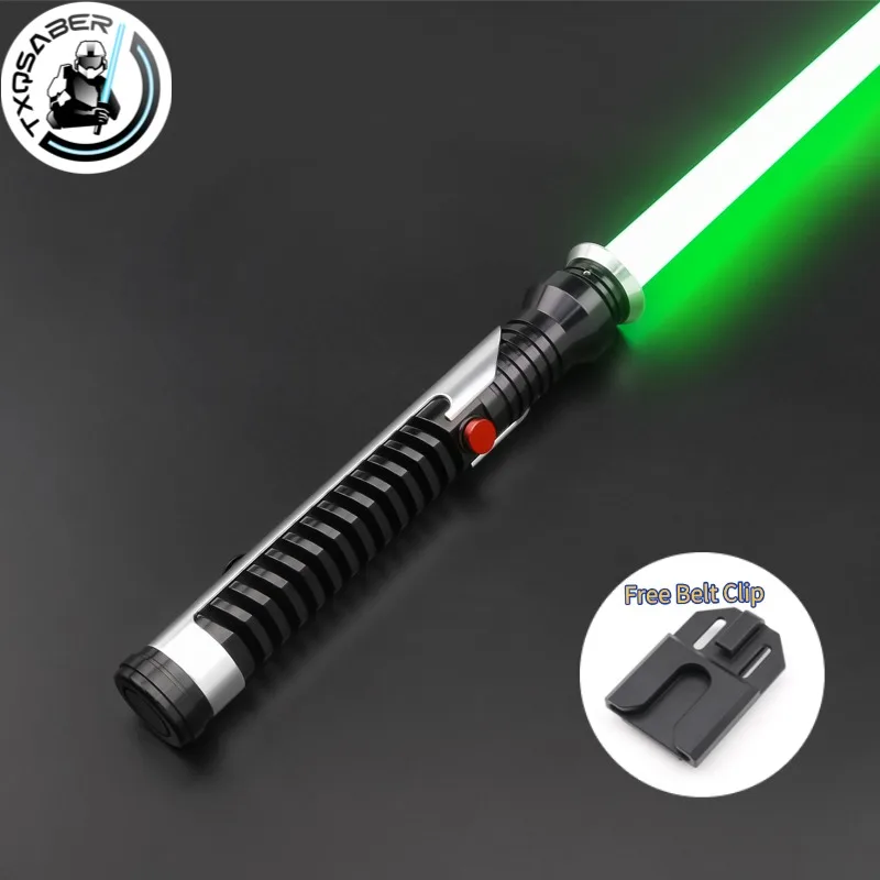 

TXQSABER Реплика Qui-Gon Jinn Lightsaber Neo Pixel Металлическая рукоять Bluetooth Изменение цвета FOC Балстер Лазерный меч Джедай Игрушки для косплея