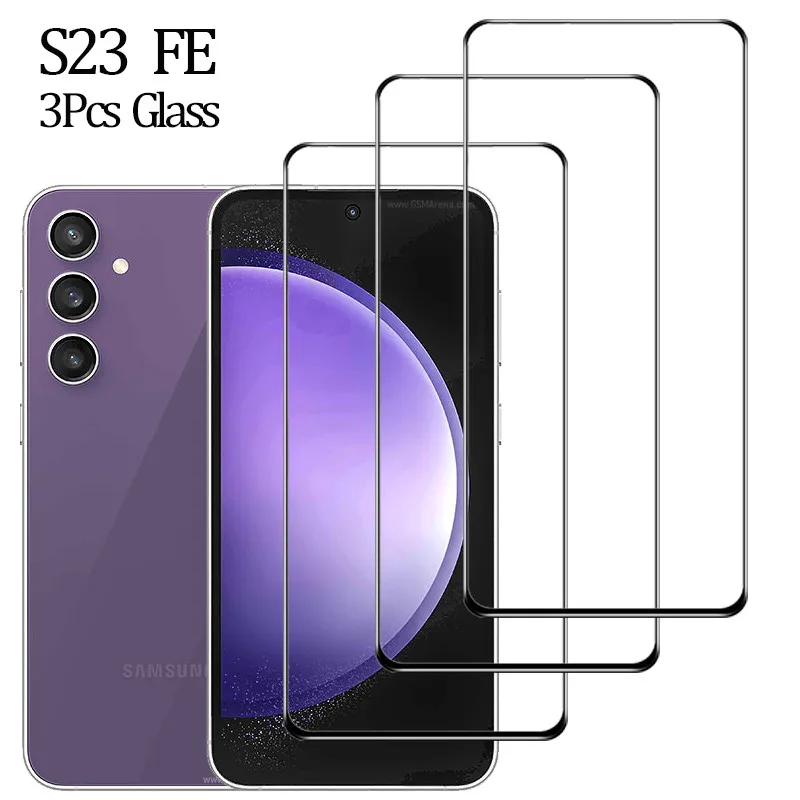 S23 FE vetro temperato per Samsung S23 FE protezione dello schermo per Galaxy S23 FE pellicola di vetro s23fe screen protector per samsung s20 s23 fe