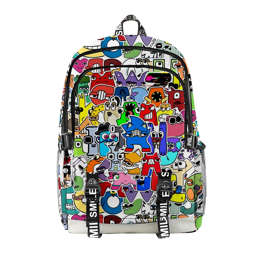 

Classic Popular Alphabet Lore Student School Bags Unisex 3D Print Oxford Waterproof Notebook multifunction Travel Backpacks