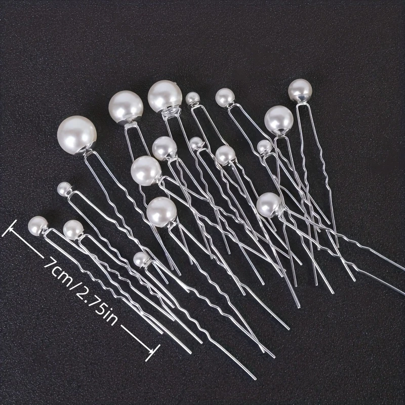 18Pcs Pearl Hair Pin Clip For Women Party Bridal Wedding Hair Accessories Jewelry Hairpin Clip Gift image 6
