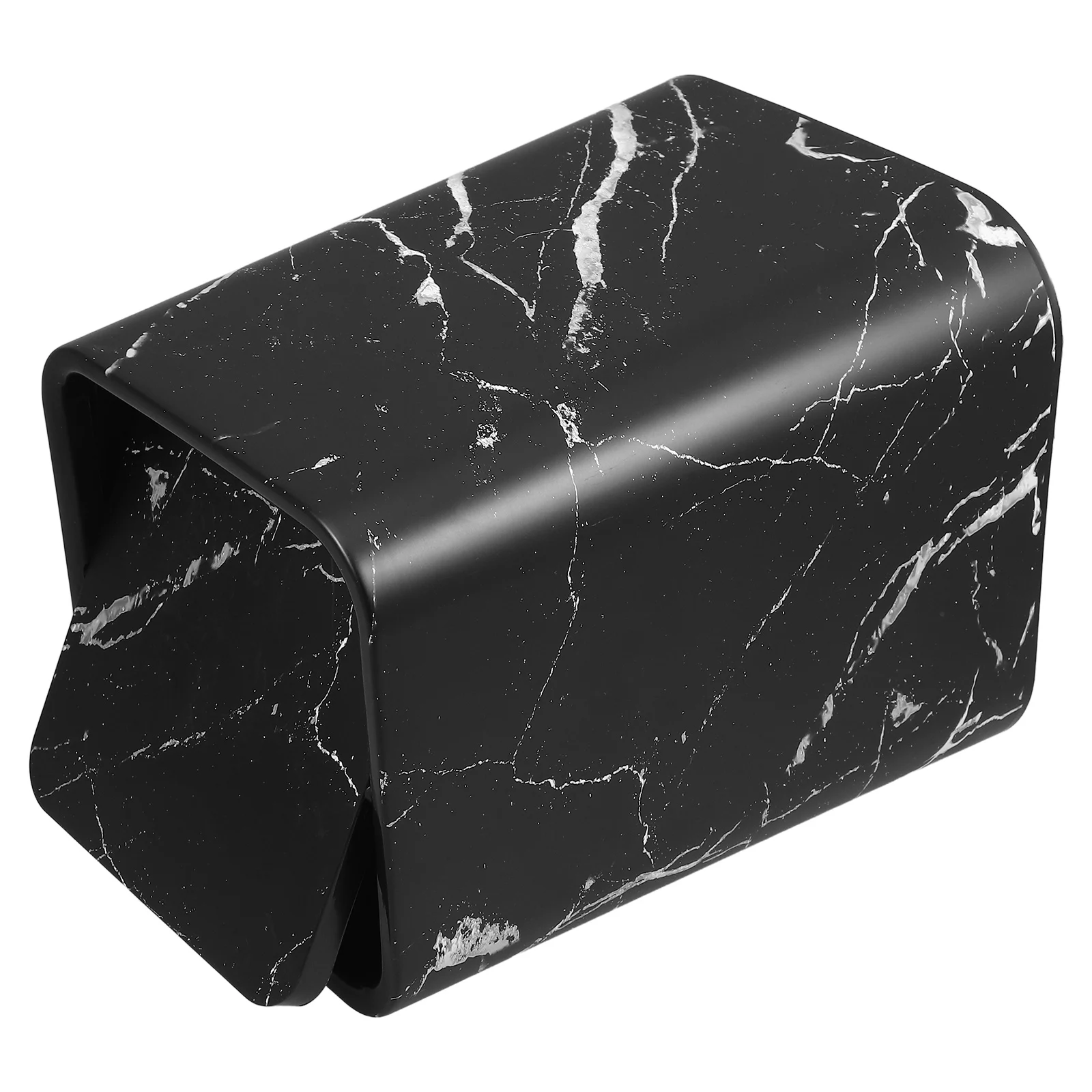 

Marbled Trash Can Bathroom Garbage Container Household Trashcan Bin Plastic for Bedroom
