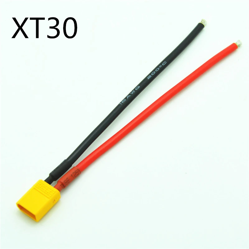 XT30 Male W/ 16AWG silicon wire 100mm pigtail cable for RC Helicopter Airplane Muticopter Car Boat