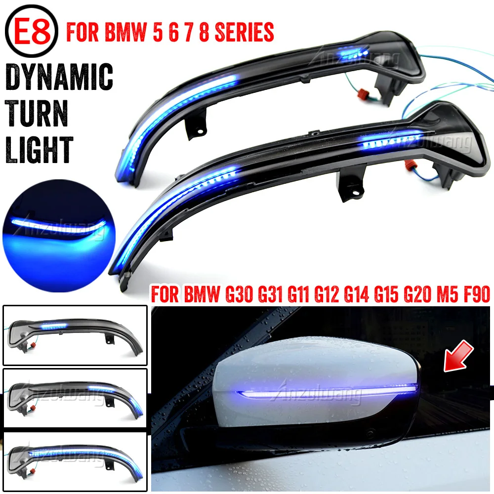 

LED Dynamic Turn Signal Side Mirror Sequential Light Lamp For BMW G38 G20 G21 G28 G2x 2019 2020 2pcs