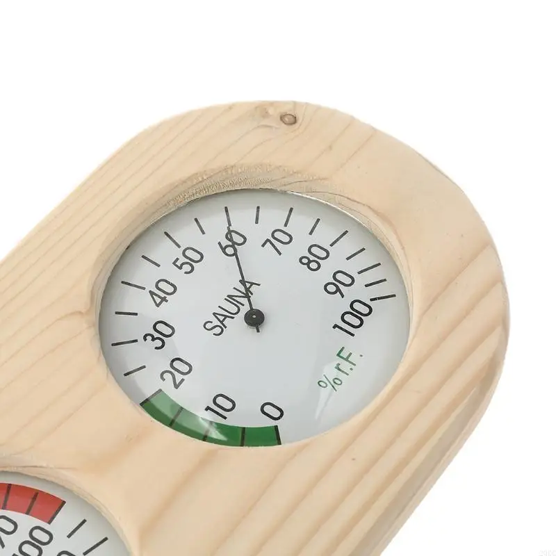 

20rc 1pcs ели деревянная влажность температура сауна гигротермография термометр