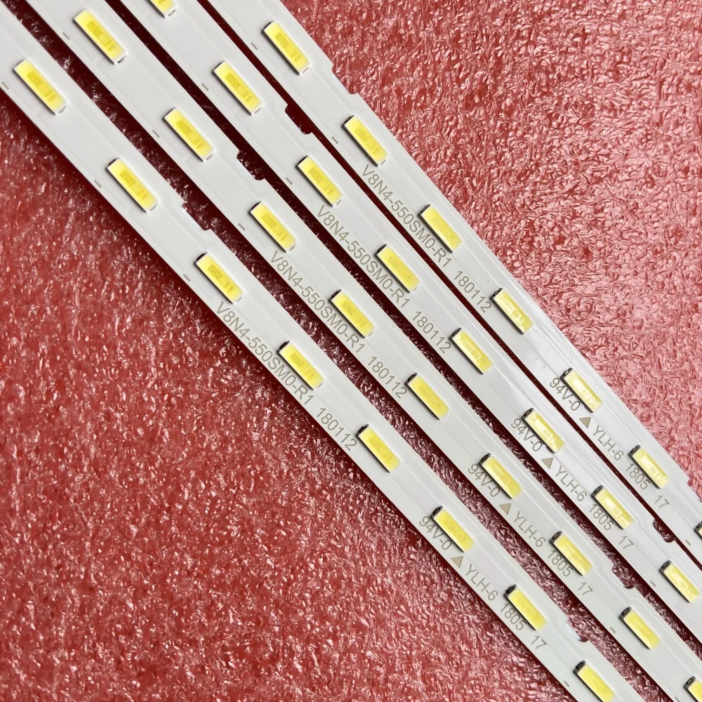 

10PCSLED Backlight Strip For Samsung V8N4-550SM0-R1 UN55RU800DFXZA UN55RU8000 UN55RU7400 BN96-46033A BN95-04872A CY-NN055HGLV5H