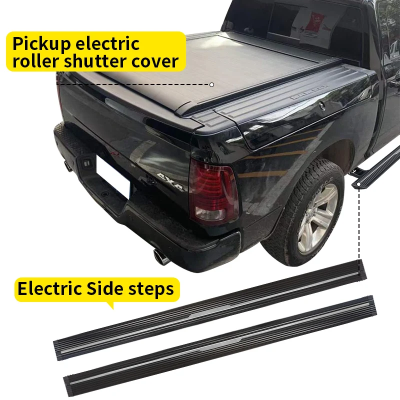 

Hot selling:Pickup 4x4 Truck Electric Retractable Hard Roller Bed Cover for Ram Tonneau Covers 2019-2022