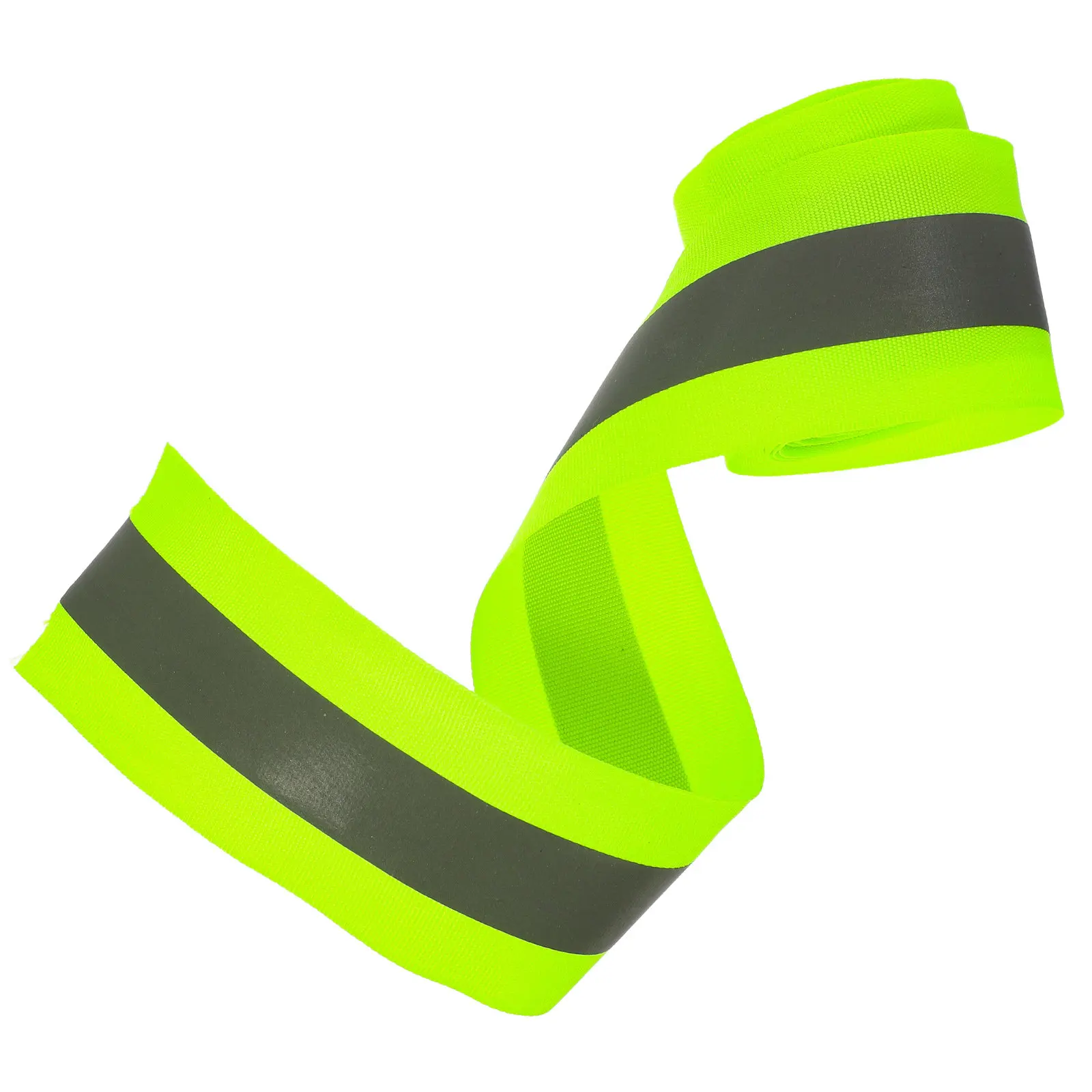 1 Roll Reflective Ribbon Fluorescent High Visibility Reflective Tape Roll for Shirts Jackets Backpacks Sew on Fabric Tape