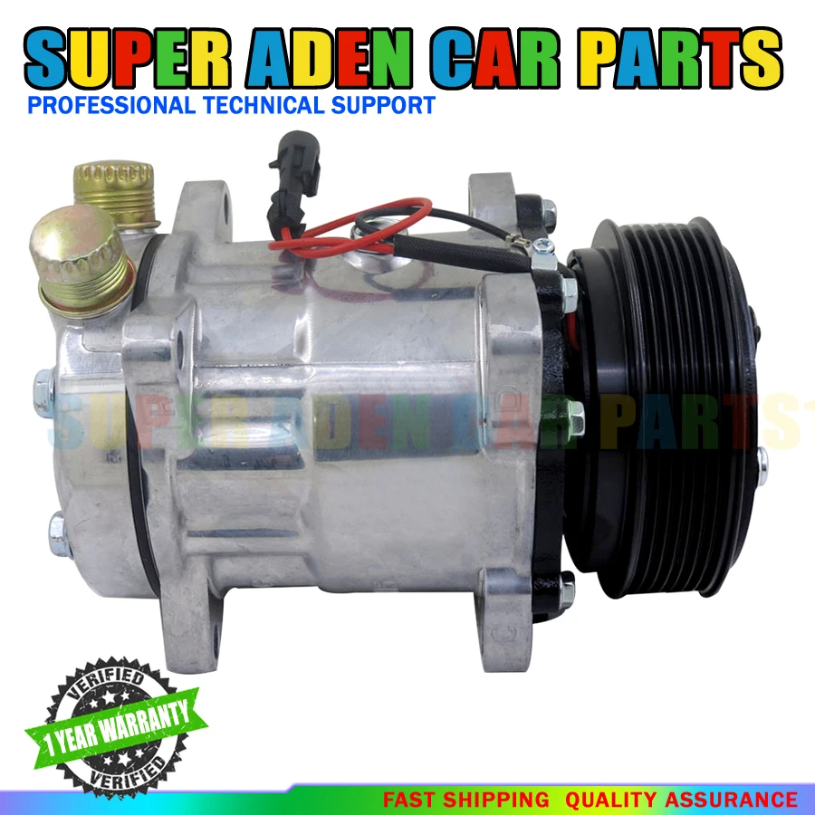 

Автомобильный компрессор кондиционера SD7H15 для ALFA ROMEO Lancia Thema 164 Fiat Croma 60808589 60810769 60601070 60564537 60584039 CC1161SS