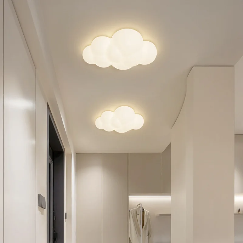 LED Clouds Ceiling Lamp for Bedroom Children\'s Room Corridor Stairs Modern Stars Moon Wall Lamp Home Decoration Indoor Lighting