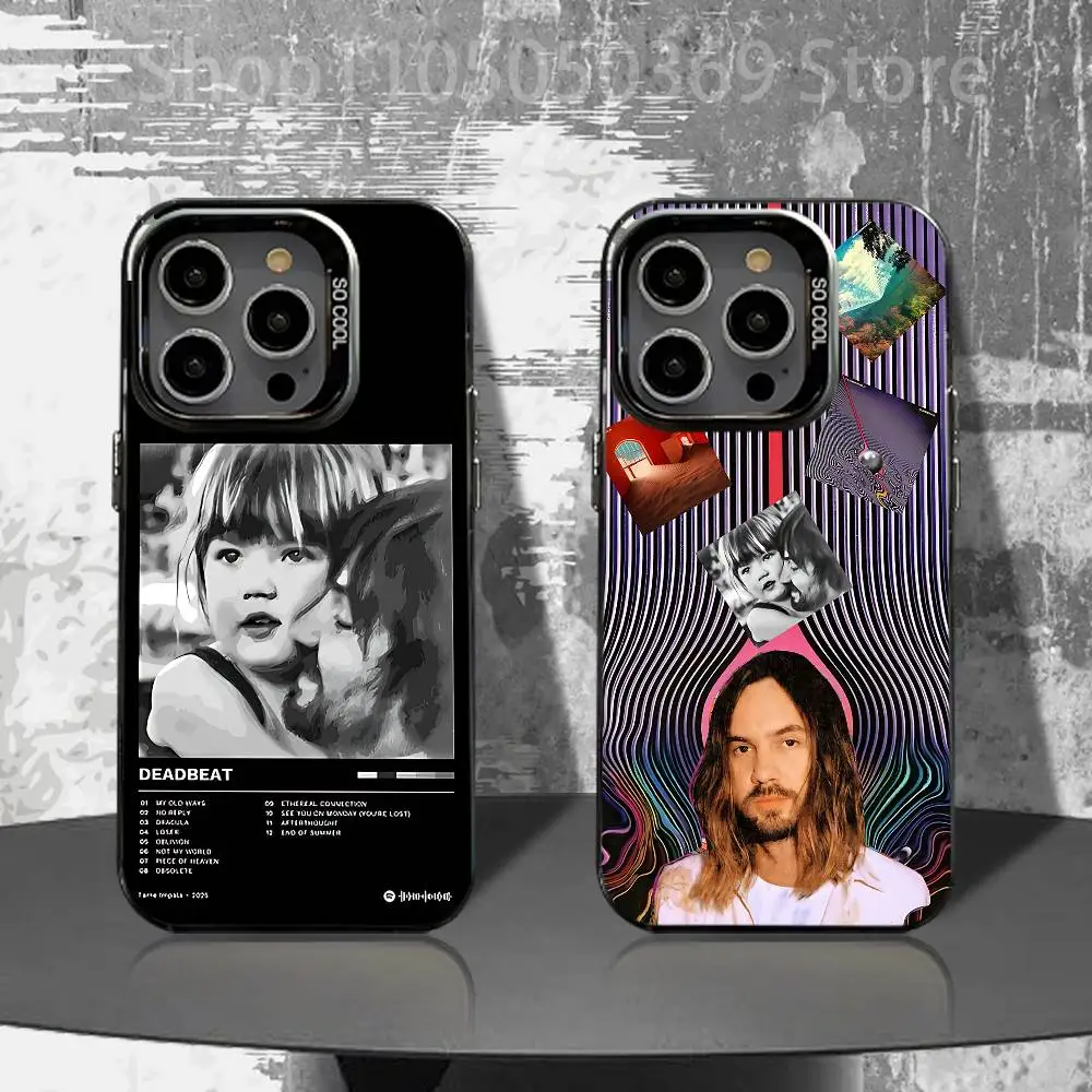 

T-Tame I-Impala Deadbeat Currents Phone Case For iPhone 17,16,15,14,13,12,11,Air,X,XR,Pro,Max,Plus Shockproof Matte Cover